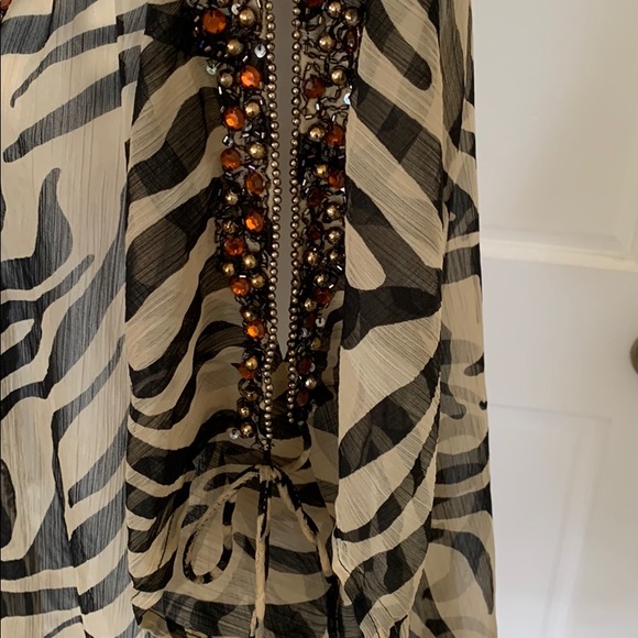 EUC. Sheer bathing suit covering or tunic - Picture 4 of 10